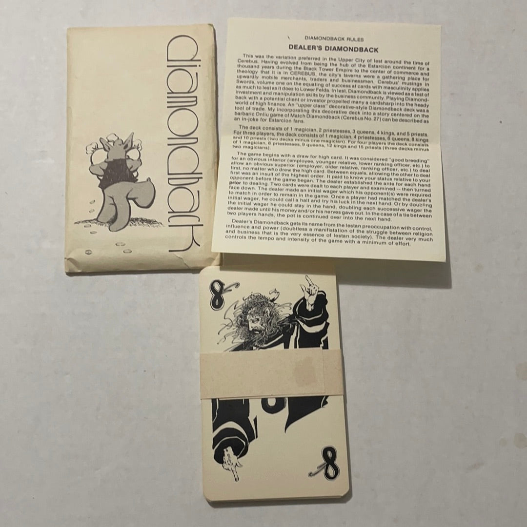 Cerebus Diamondback Complete Card Game Set, Pre-Owned VG